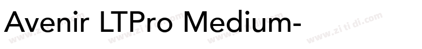 Avenir LTPro Medium字体转换